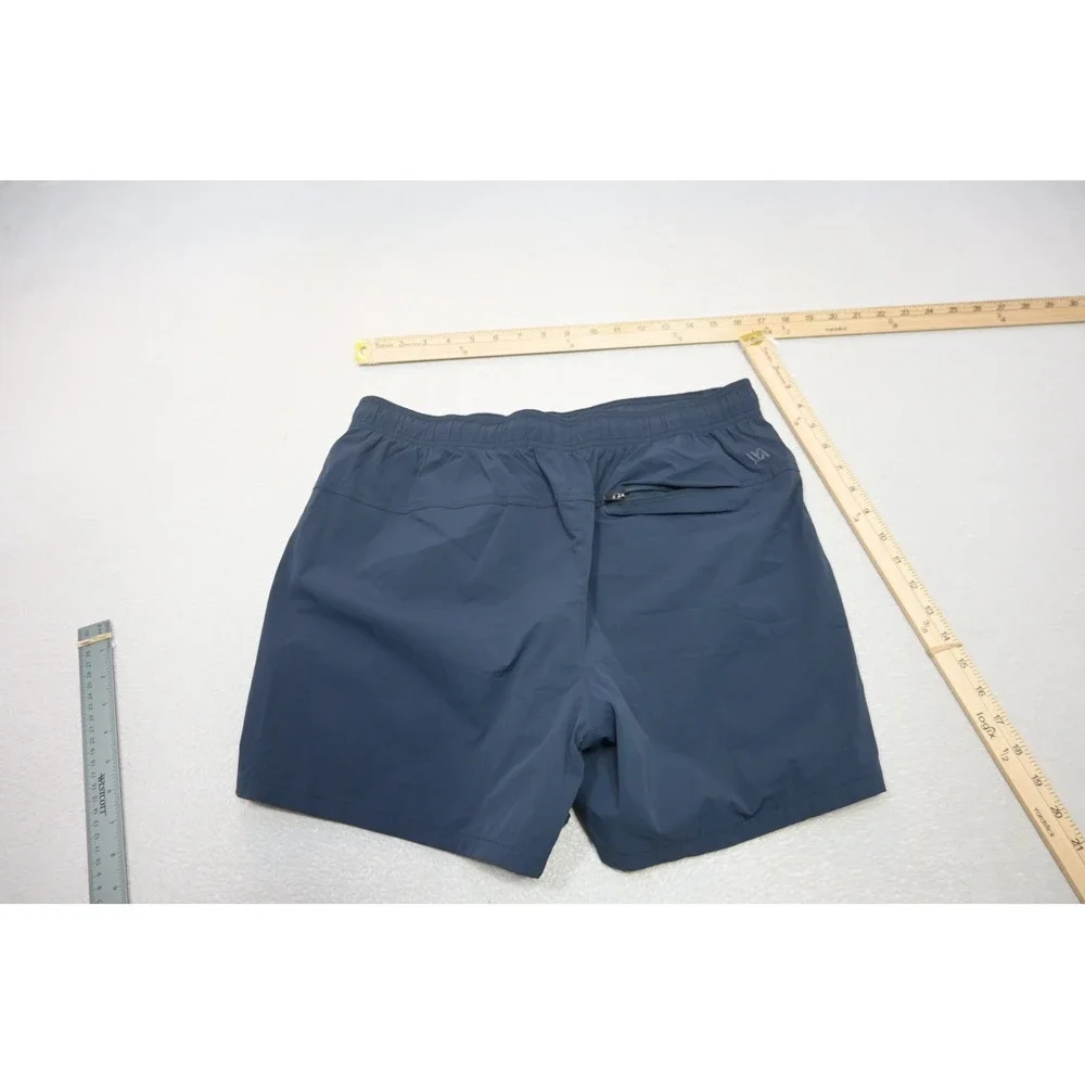 VRST Athletic Gym Shorts Men Large Navy Blue Drawstring Mesh Lined Excellent